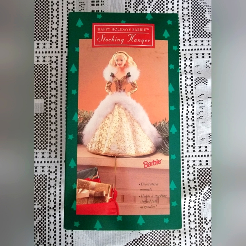 1994 Holiday Barbie Stocking Hanger from Hallmark
